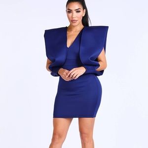 Super Shoulder Super Techno Dress